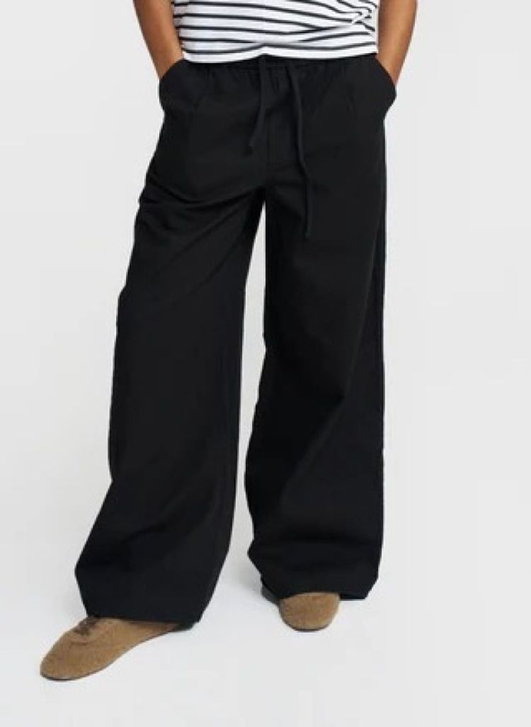 THE WIDE LEG PANTS BLACK 