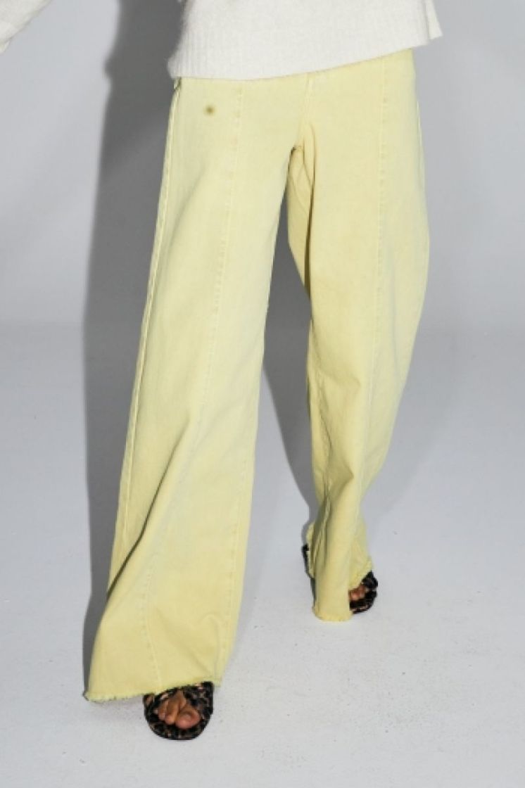 DENIM PALAZZO jaune