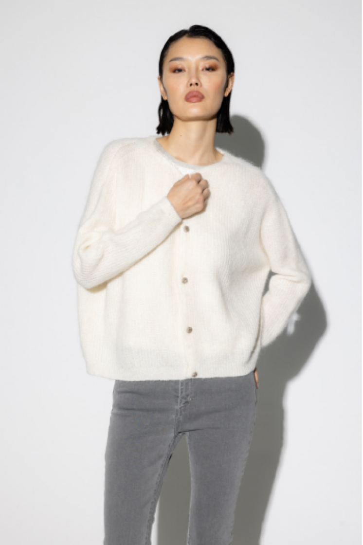 CARDIGAN ANGELO BABY ALPAGA blanc 