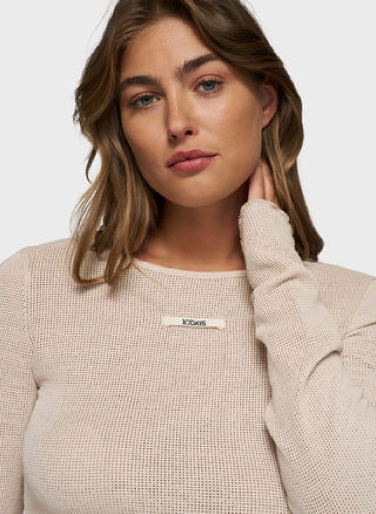 BOAT NECK LONG SLEEVE TEE MESH LIGHT EART
