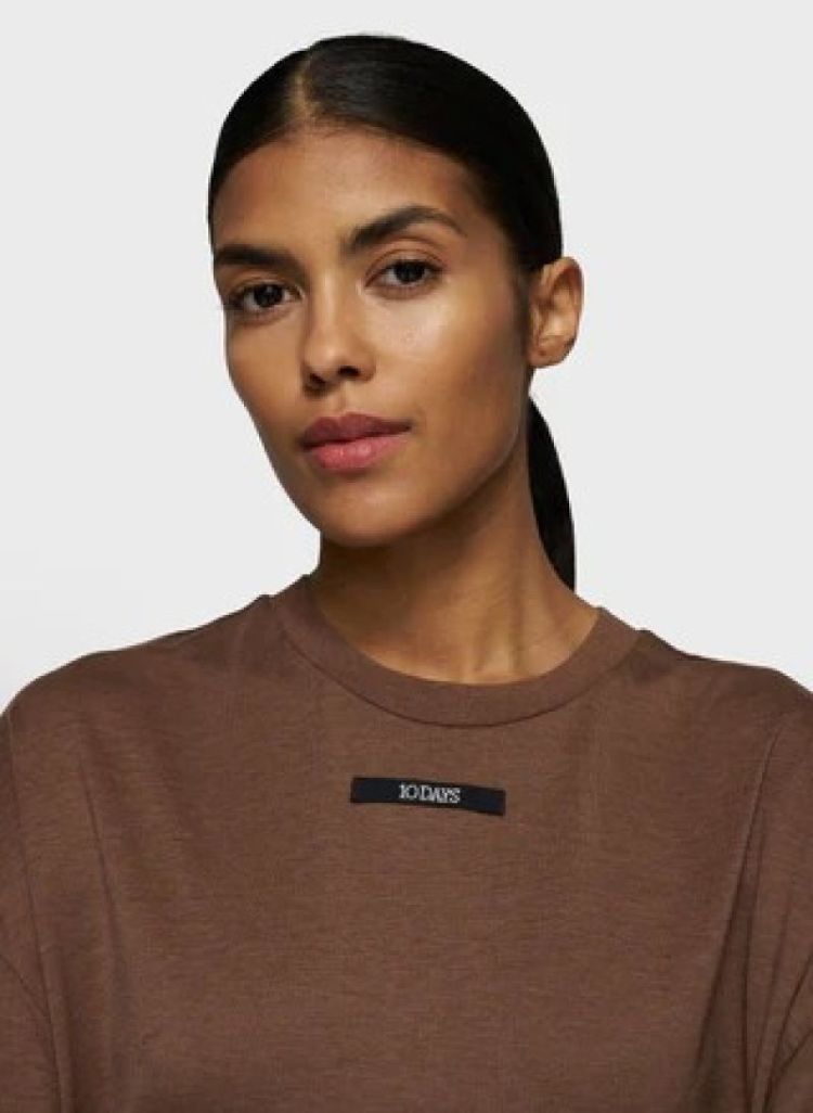 OVERSIZED TEE JERSEY truffle