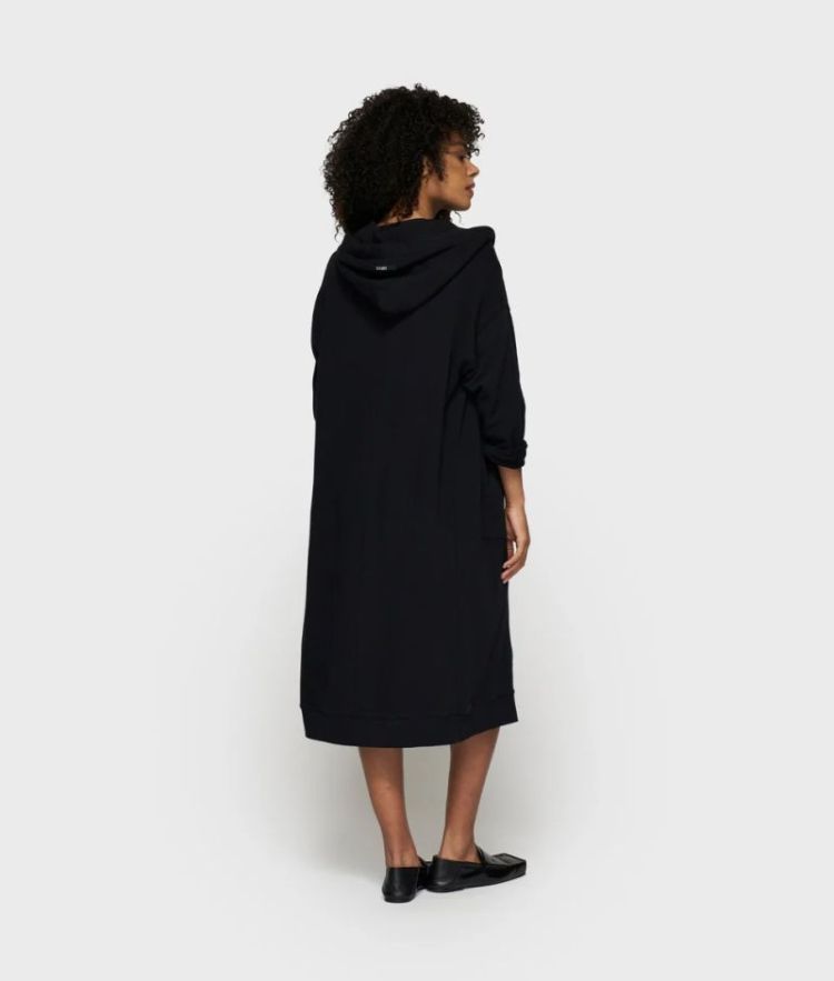 Long zip hoodie fleece BLACK 