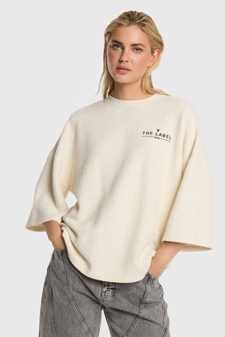 KNITTED BOUCLE CREAM CREAM