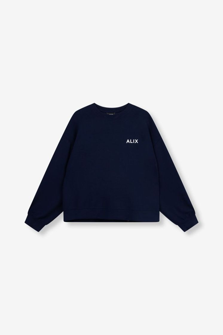 KNITTED SCUBA SWEATER NAVY NAVY