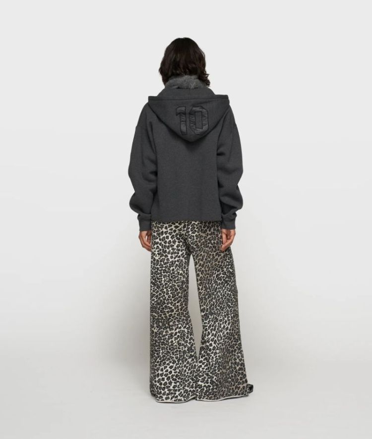 WIDE LEG JOGGER LEOPARD 4000 SOFT WHITE