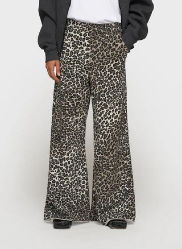 WIDE LEG JOGGER LEOPARD 4000 SOFT WHITE