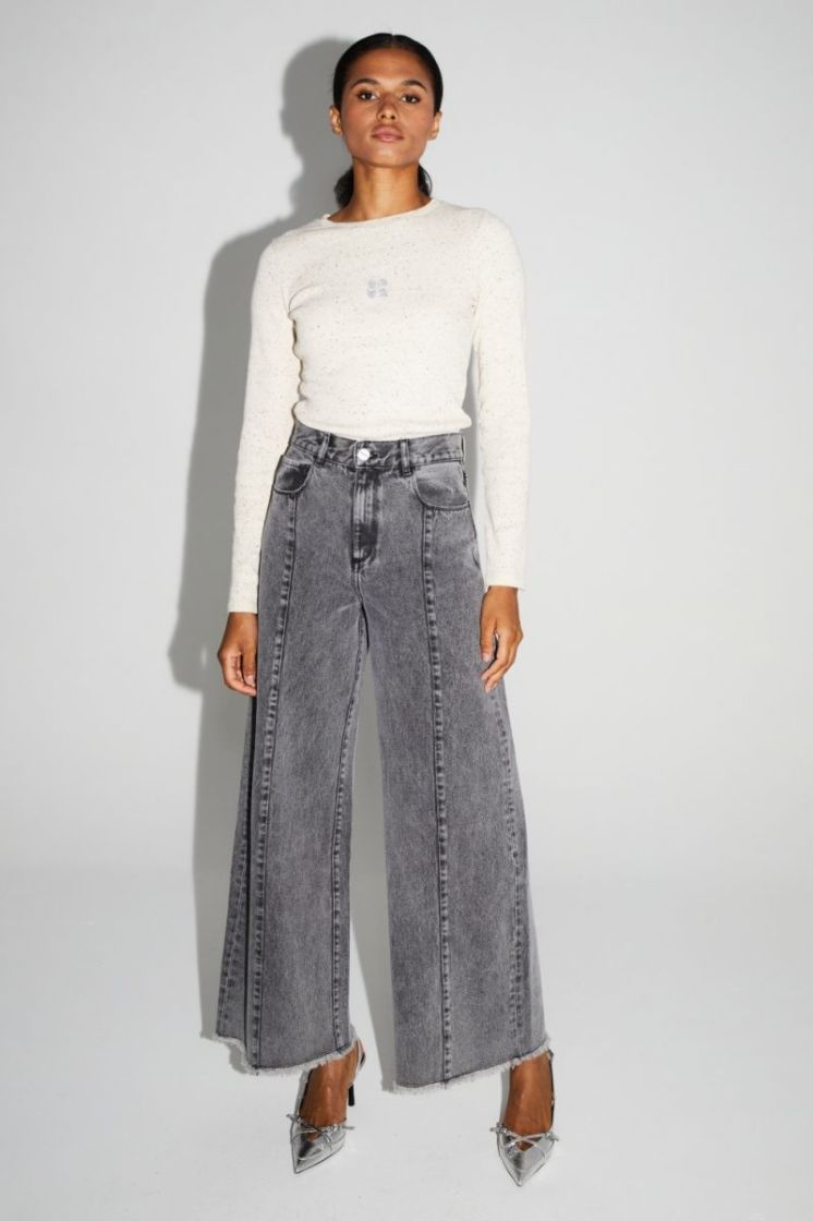 DENIM PALAZZO SWIGGY GREY GREY