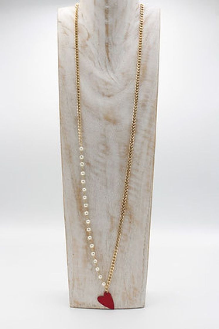 COLLIER LONG MIX ROUGE
