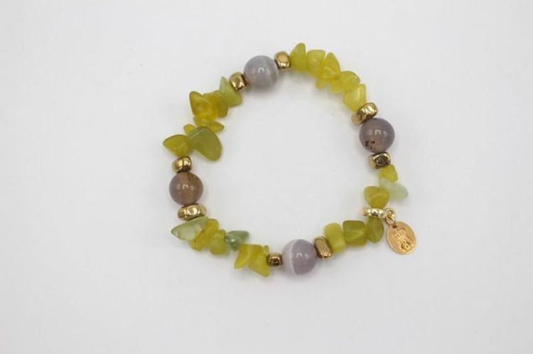 BRACELET PURE GRIS JAUNE