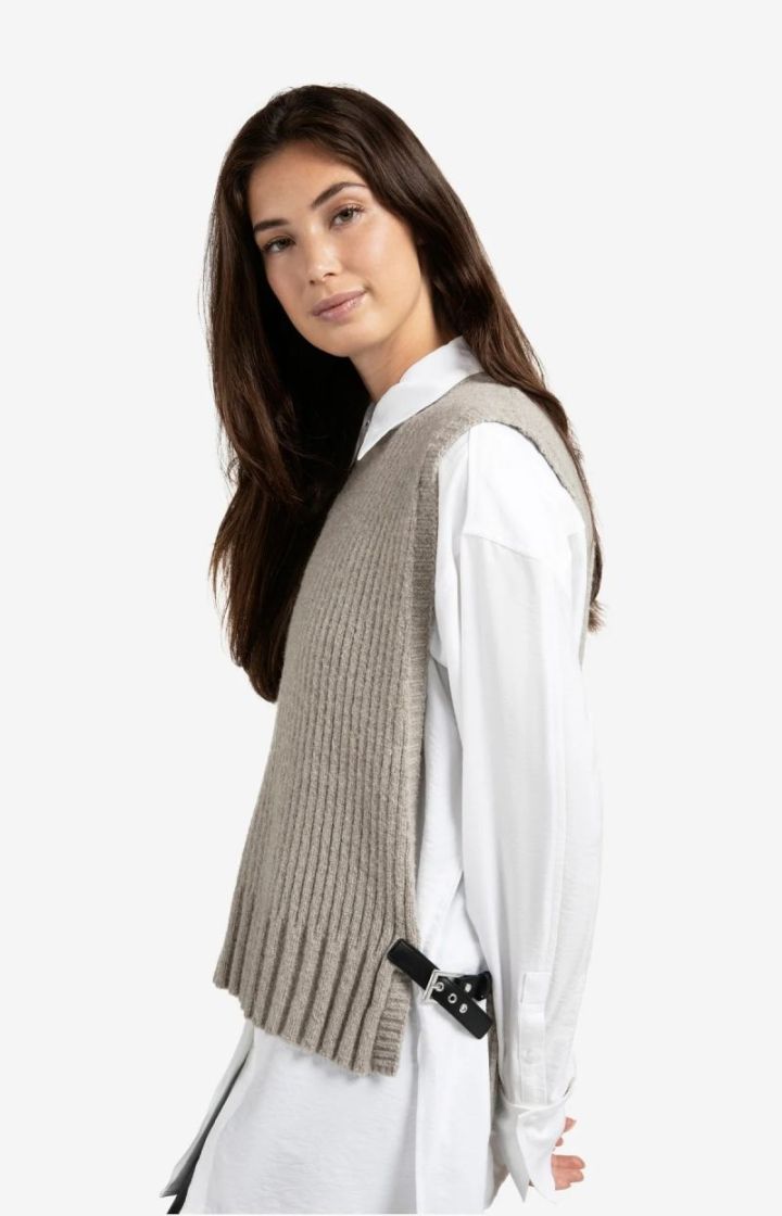 RIB STITCH BROWNISH GREY