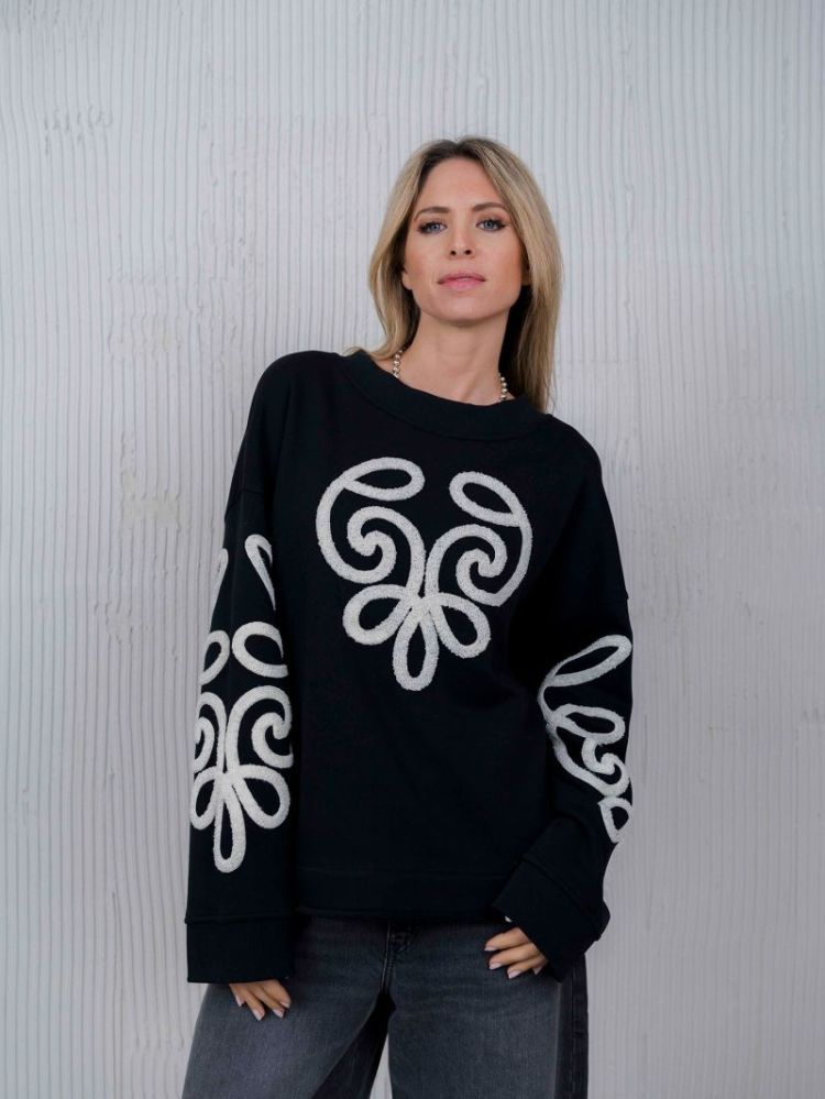 SWEAT CERF NOIR