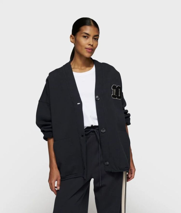 BASEBALL CARDIGAN  DARK NAVY