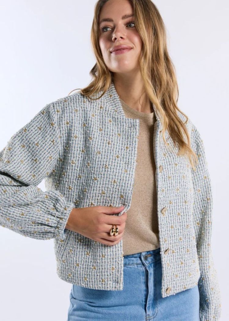 VESTE LOLA Off-white/Blue