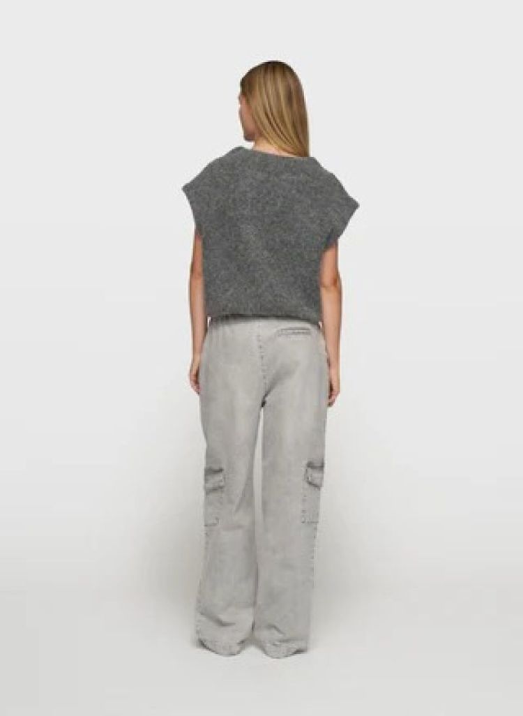 BALLON HAIRY KNIT TOP ANTRA MELEE