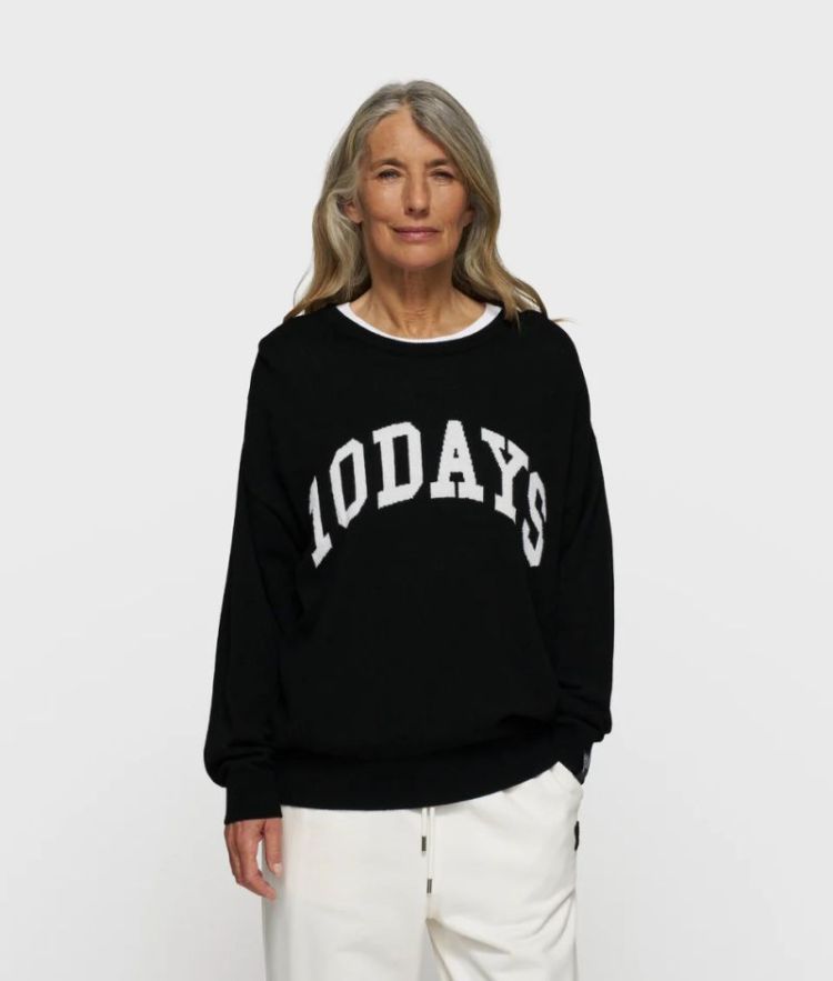 STATEMENT SWEATER KNIT NOIR