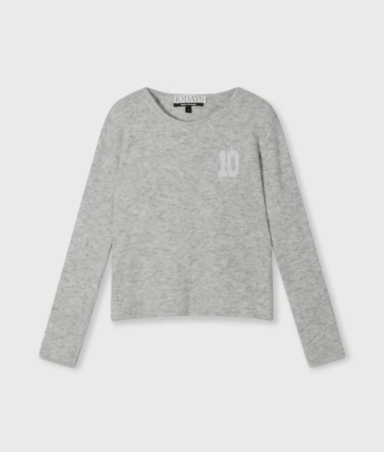 SOFT KNIT SWEATER light grey