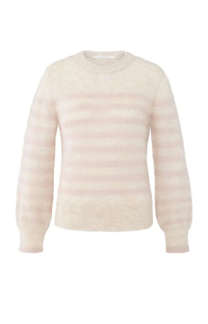 STRIPED SWEATER SHADOW GRAY