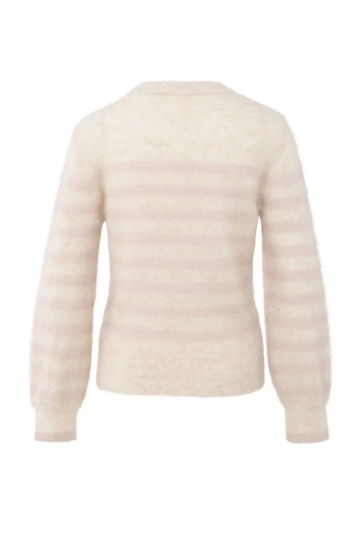 STRIPED SWEATER SHADOW GRAY