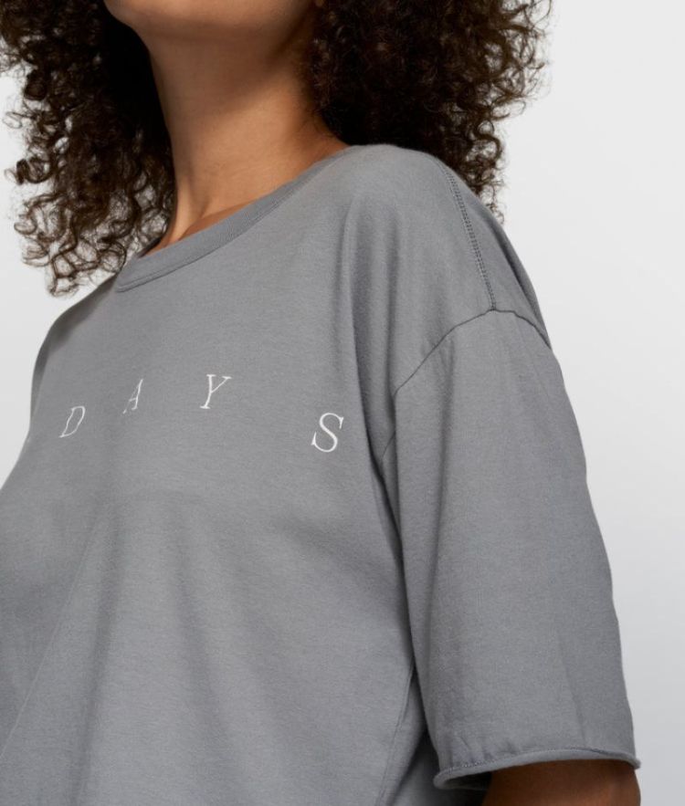 short sleeve tee logo light graphite