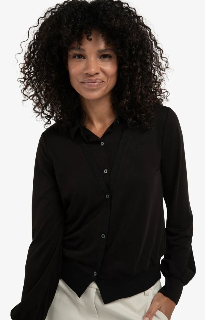 CHEMISIER SUPERPOSE BLACK