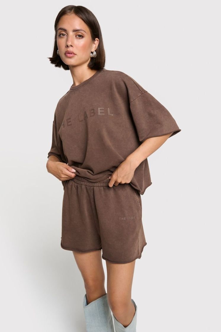 LABEL SUMMER T-SHIRT BROWN