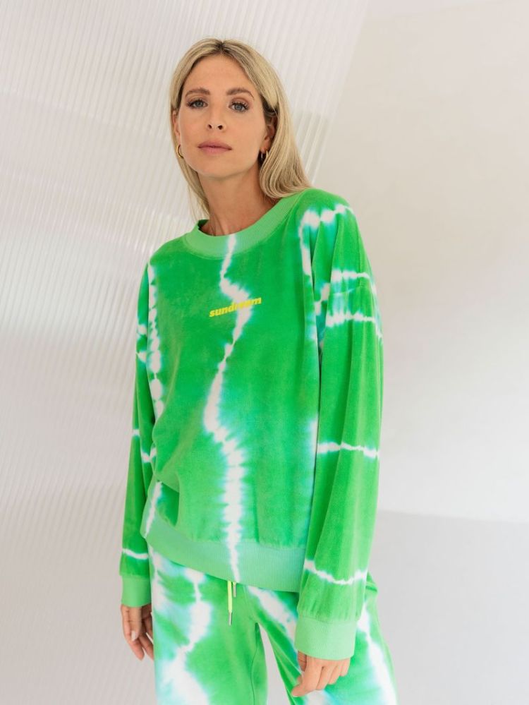 SWEAT VELOUR VERT