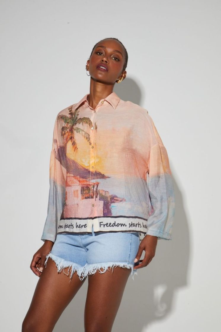 CHEMISE IRIS PAYSAGE