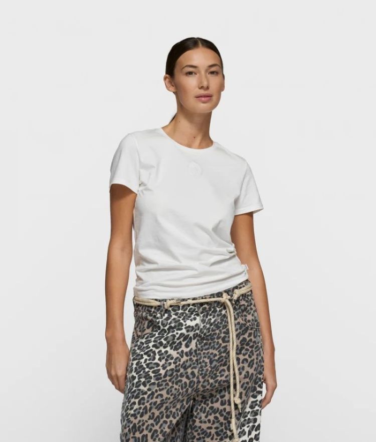 short sleeve tee curly WHITE