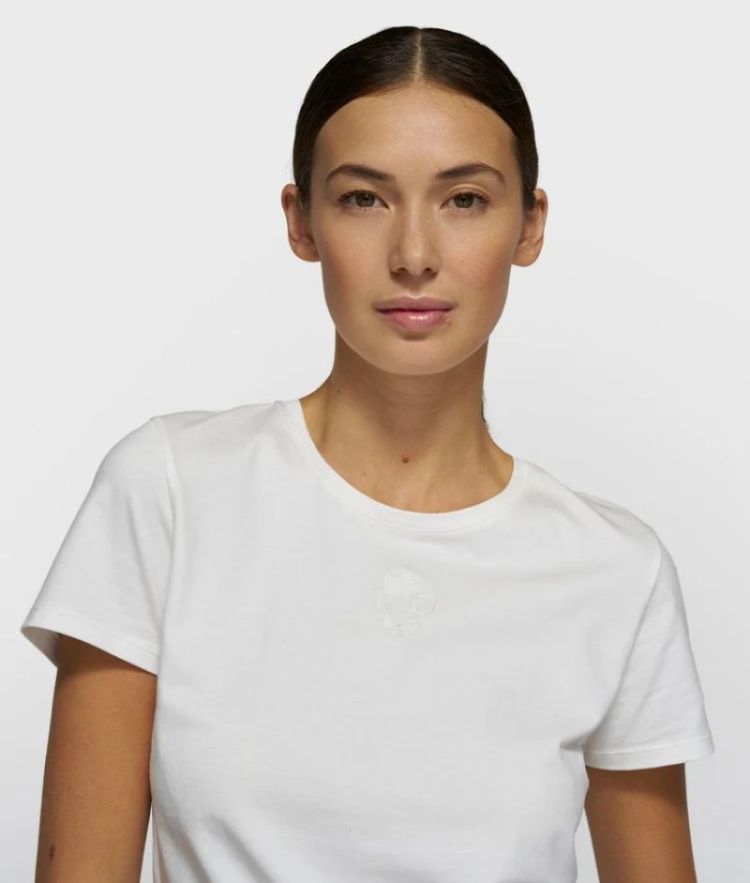 short sleeve tee curly WHITE