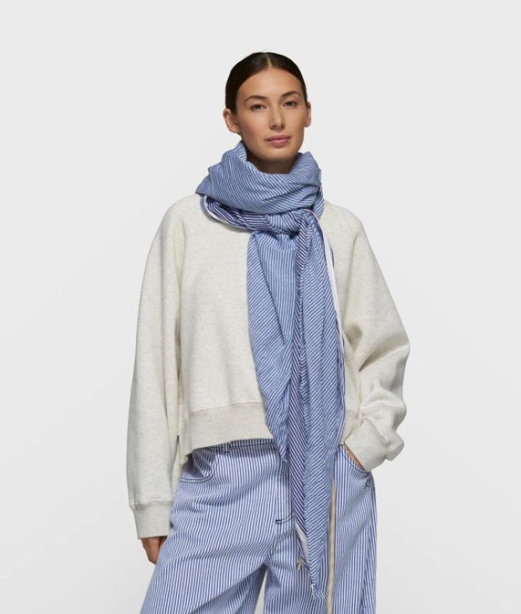 scarf stripes BLUE