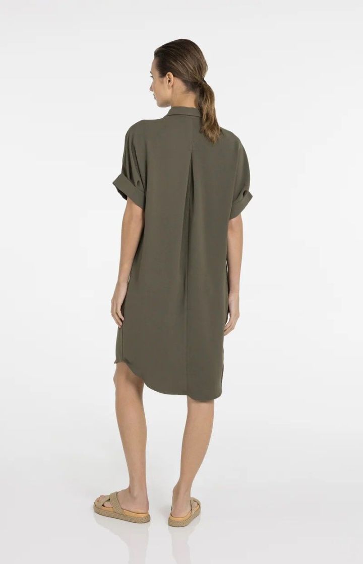 Robe col V ARMY GREEN