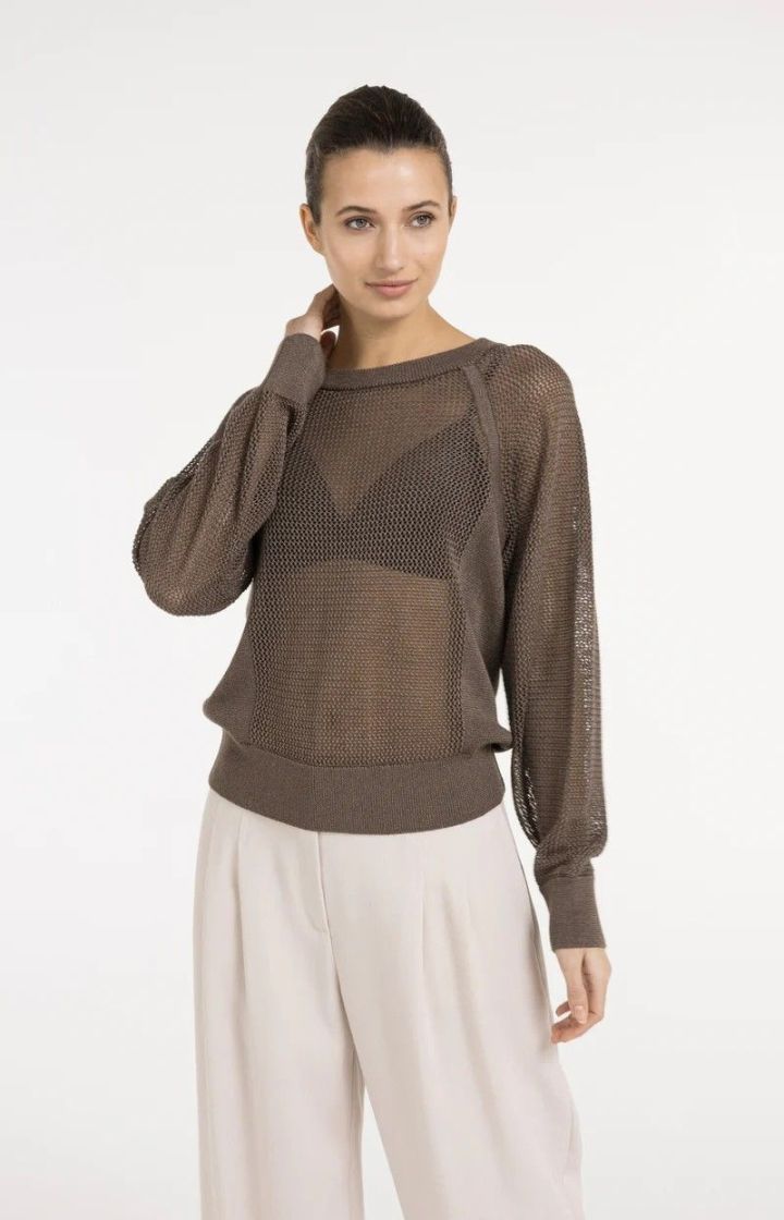 SWEAT RAGLAN WASHED BROWN