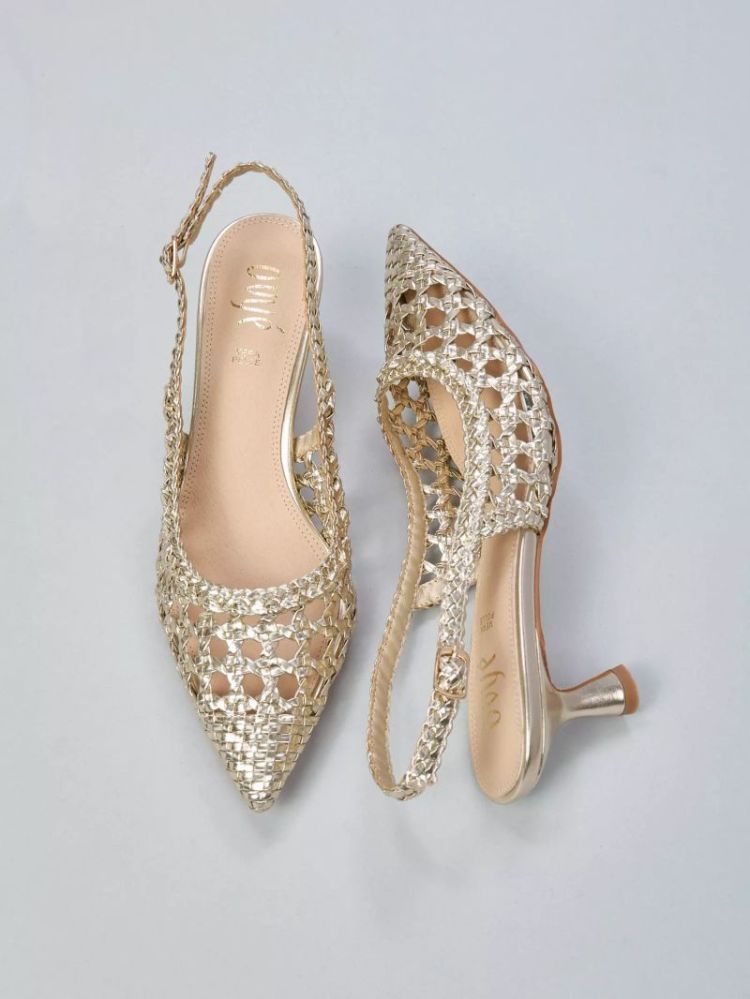 CHAUSSURE DOREE OR