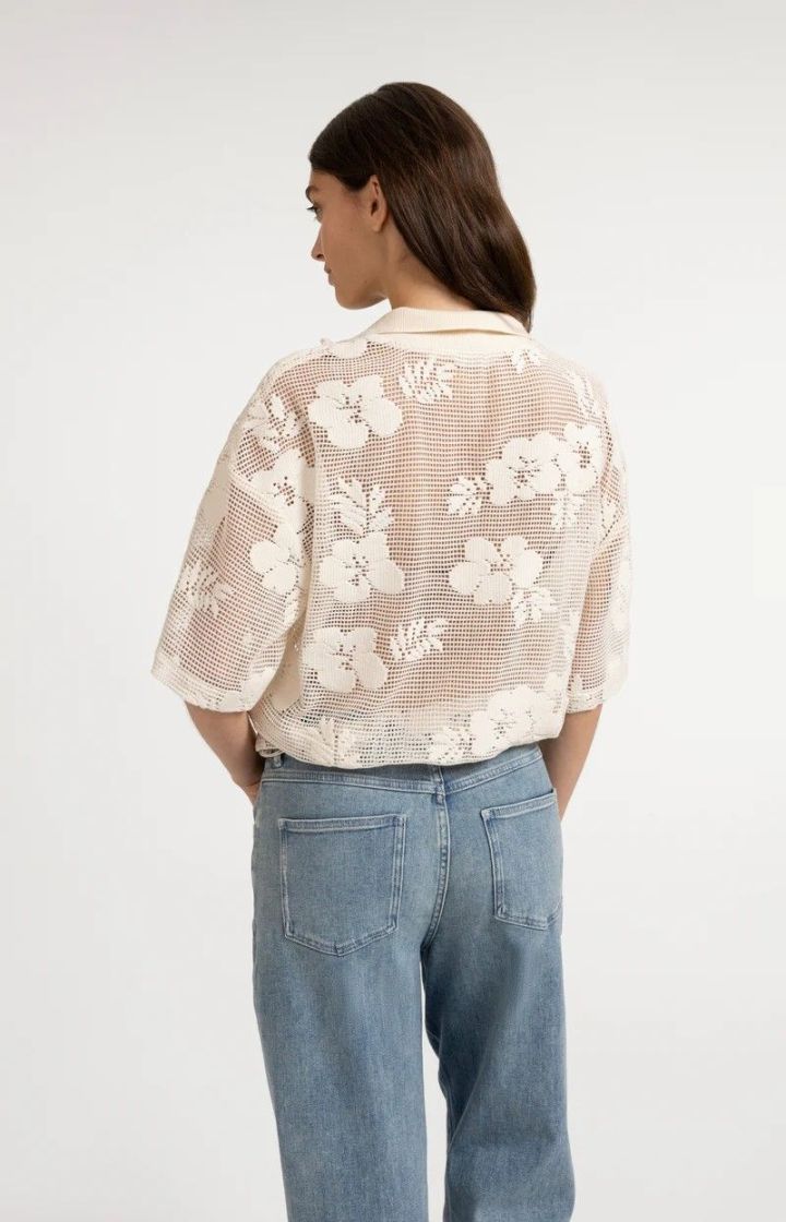 Veste style crochet BEIGE