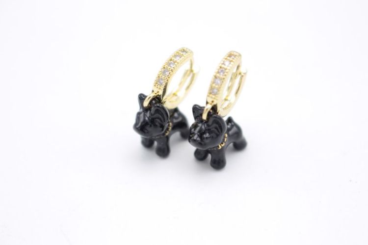 Boucles petit bulldog BLACK