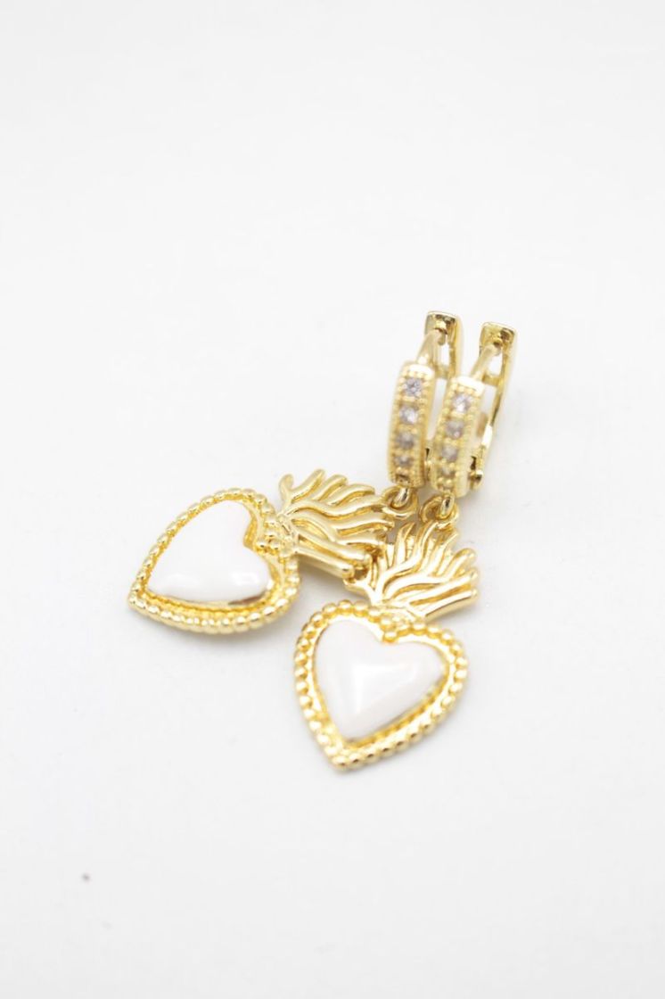 Boucles Coeur Mexicain WHITE