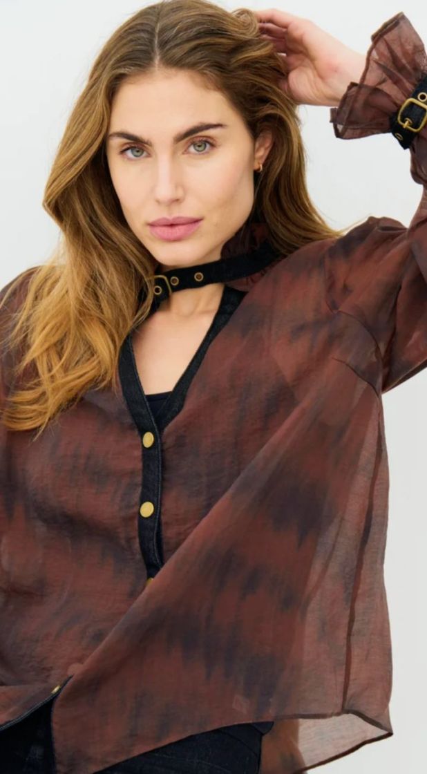 ERICA CHEMISE BURGUNDI