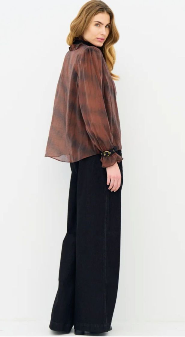 ERICA CHEMISE BURGUNDI